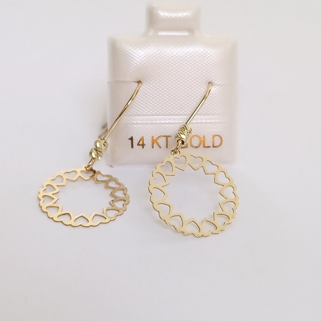 BROQUELES ORO 14K 1 (NUEVO)