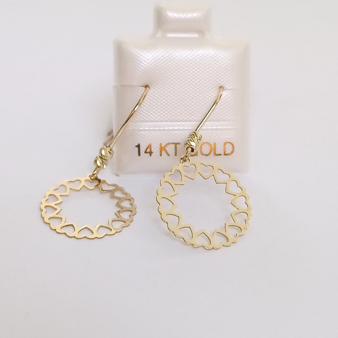 BROQUELES ORO 14K 1 (NUEVO)