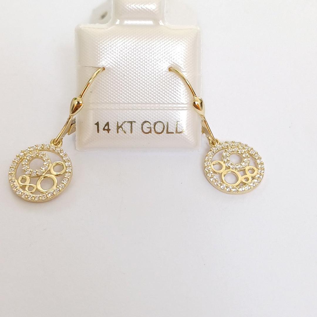 BROQUELES ORO 14K 2.7 (NUEVO)