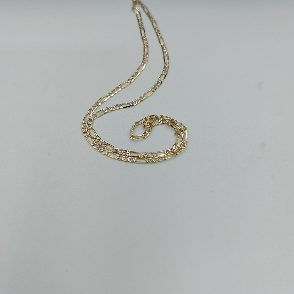 CADENAS CARTIER 3*1 DIAMANTADA ORO 14K 3.3 (NUEVO)