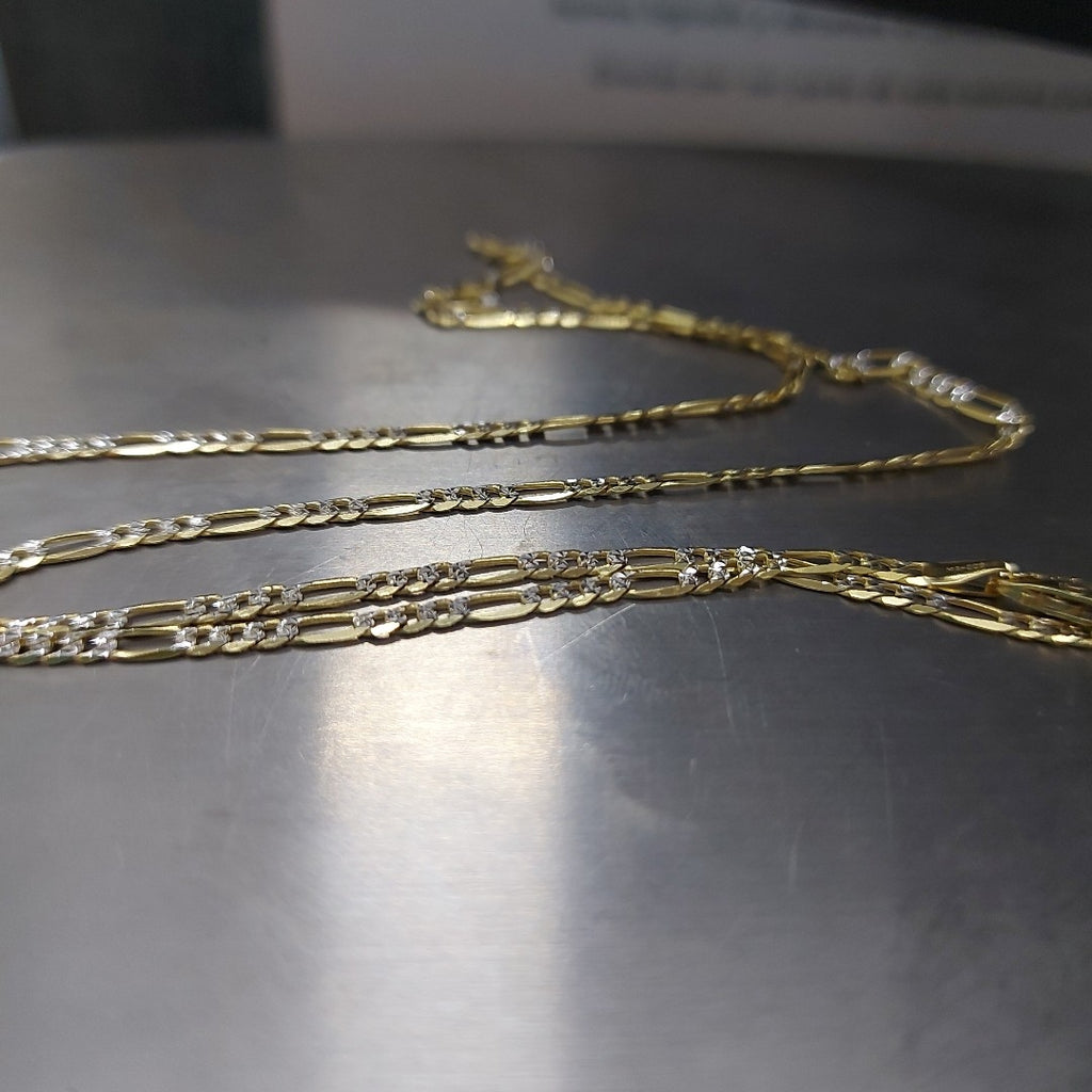 CADENAS CARTIER 3*1 DIAMANTADA ORO 14K 4.6 (NUEVO)
