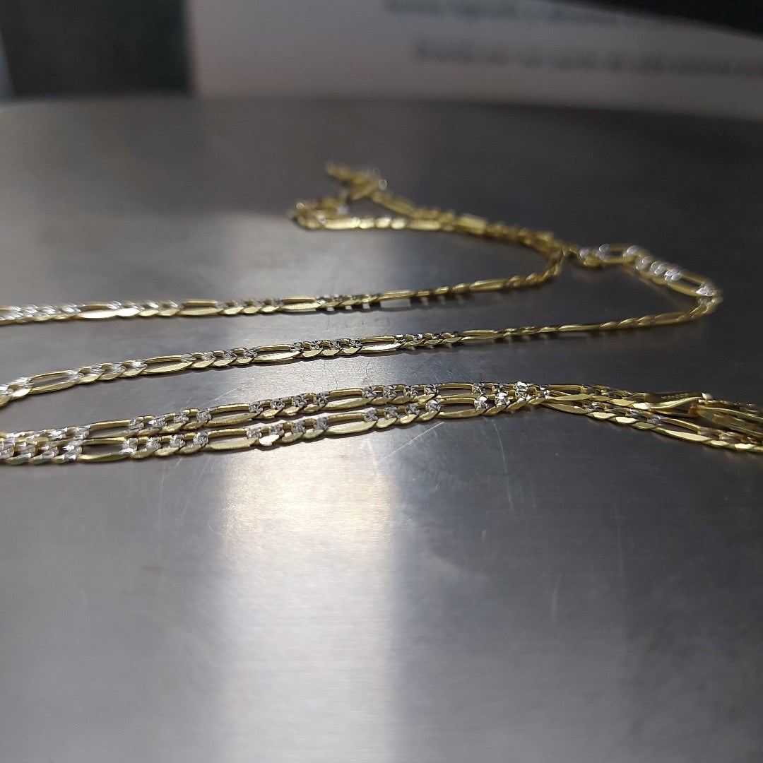 CADENAS CARTIER 3*1 DIAMANTADA ORO 14K 4.6 (NUEVO)