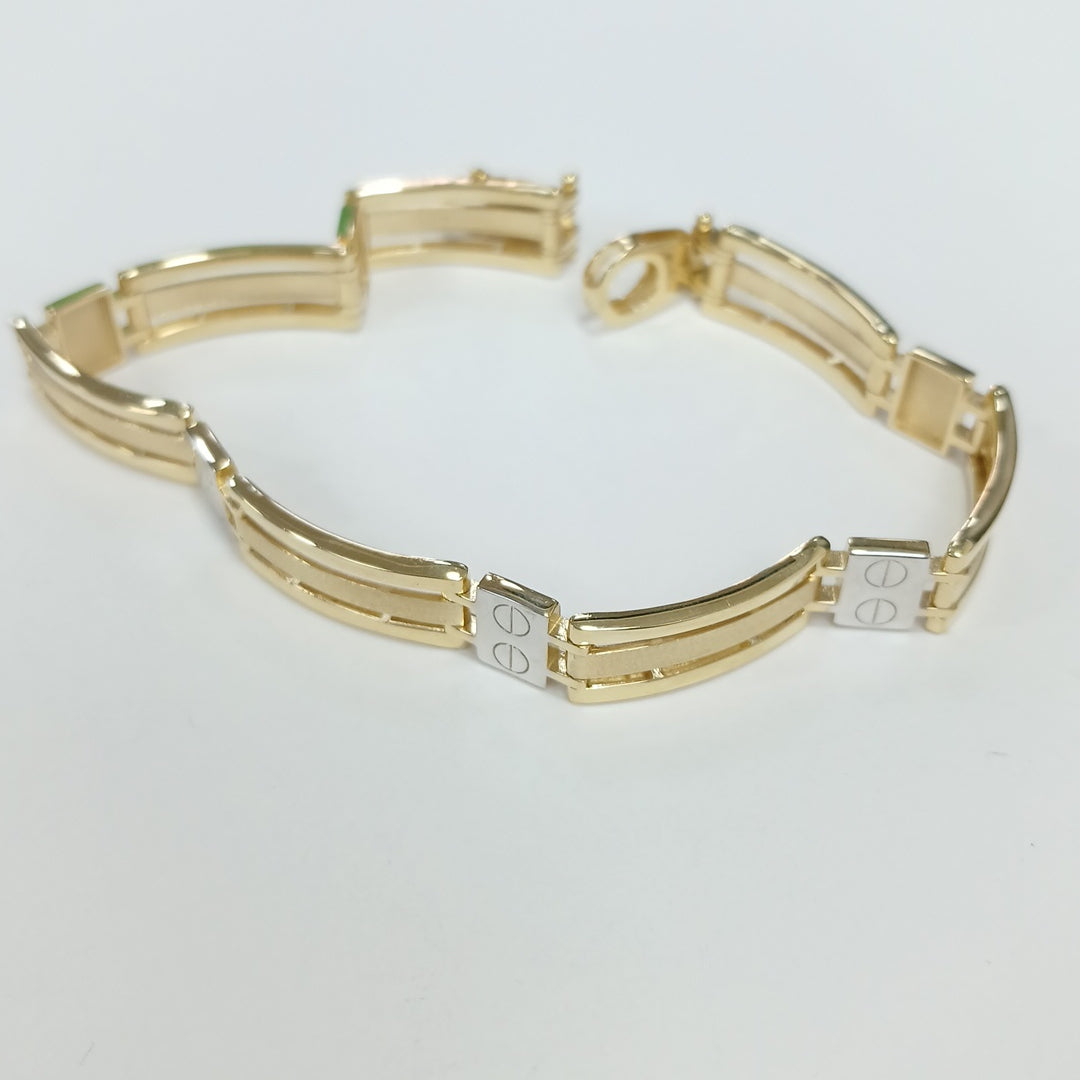 PULSERAS CABALLERO ORO 10K 10.8 (NUEVO)