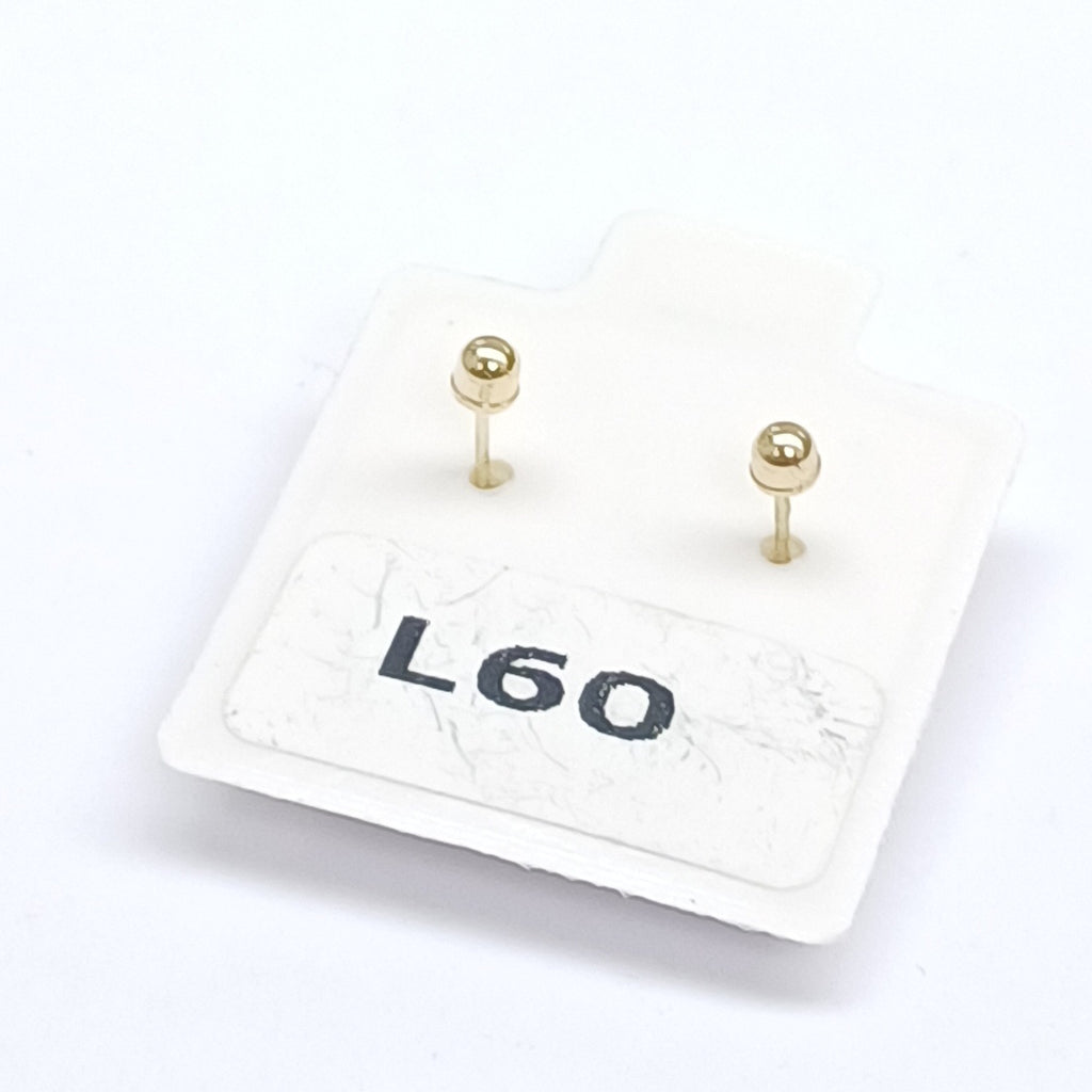 BROQUELES ORO 14K 1 (NUEVO)