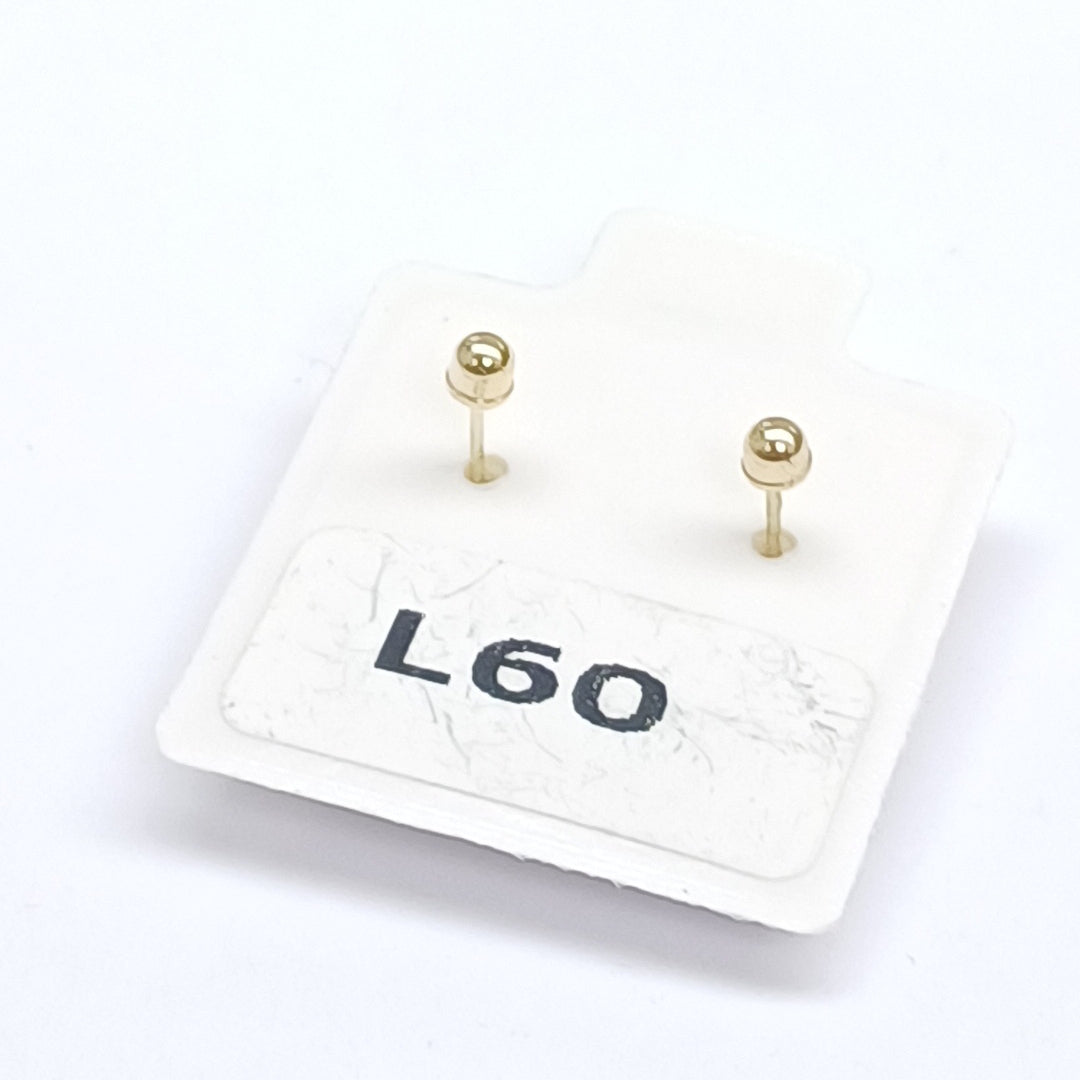 BROQUELES ORO 14K 1 (NUEVO)