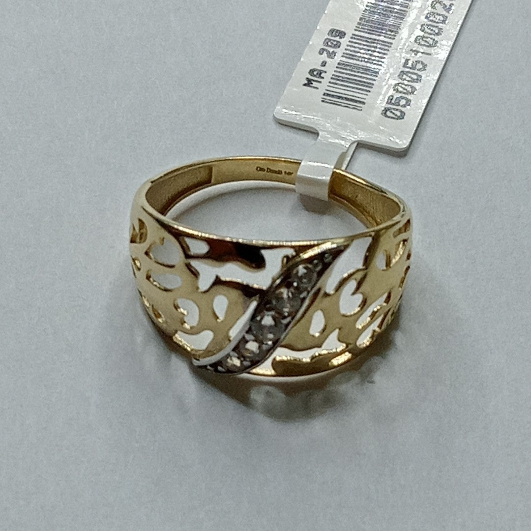 ANILLOS DAMA ORO 14K 2 (NUEVO)
