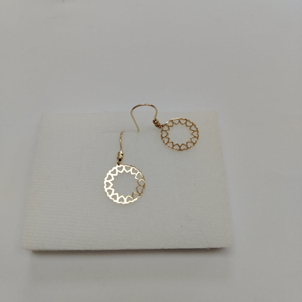 BROQUELES ORO 14K 1 (NUEVO)