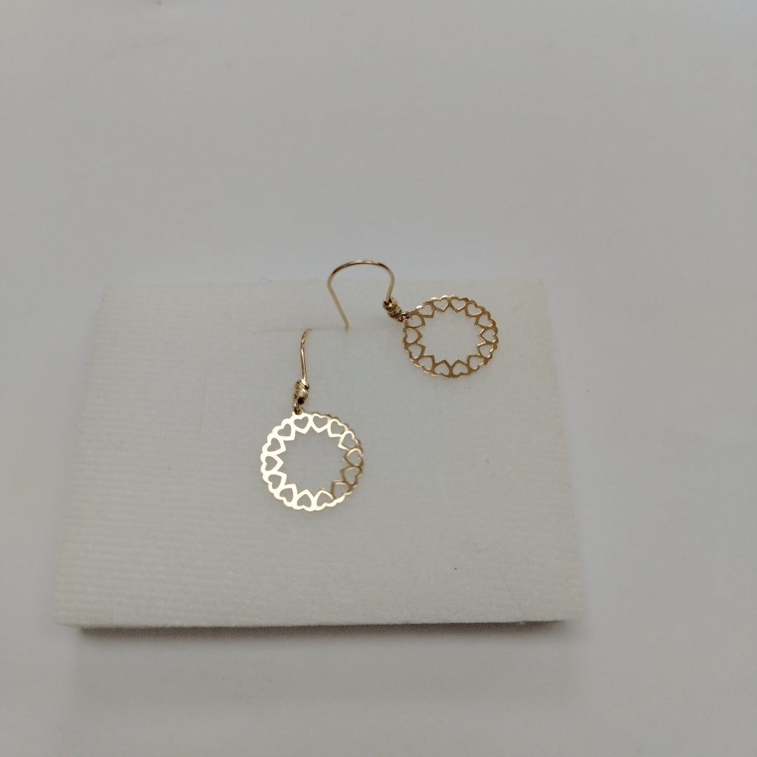 BROQUELES ORO 14K 1 (NUEVO)