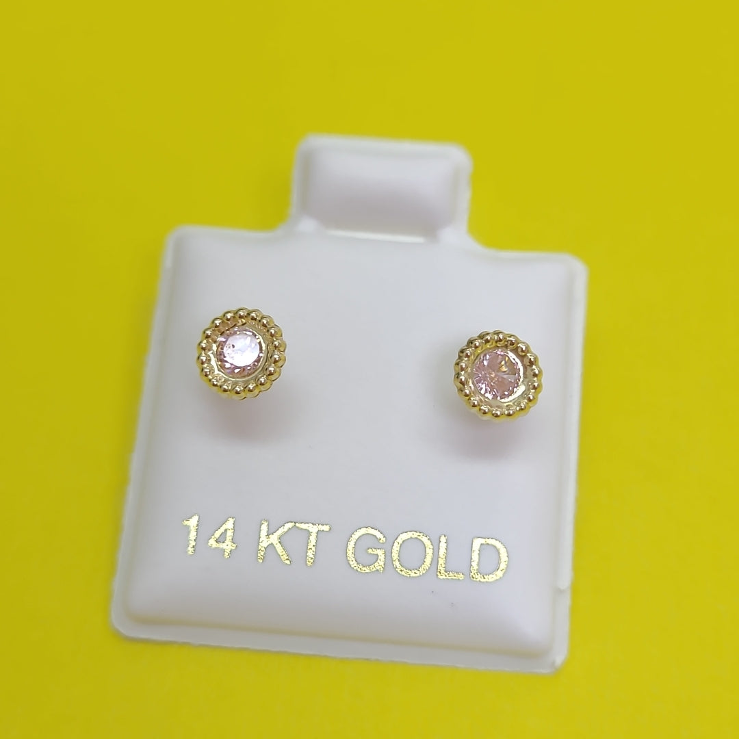 BROQUELES ORO 14K 1 (NUEVO)