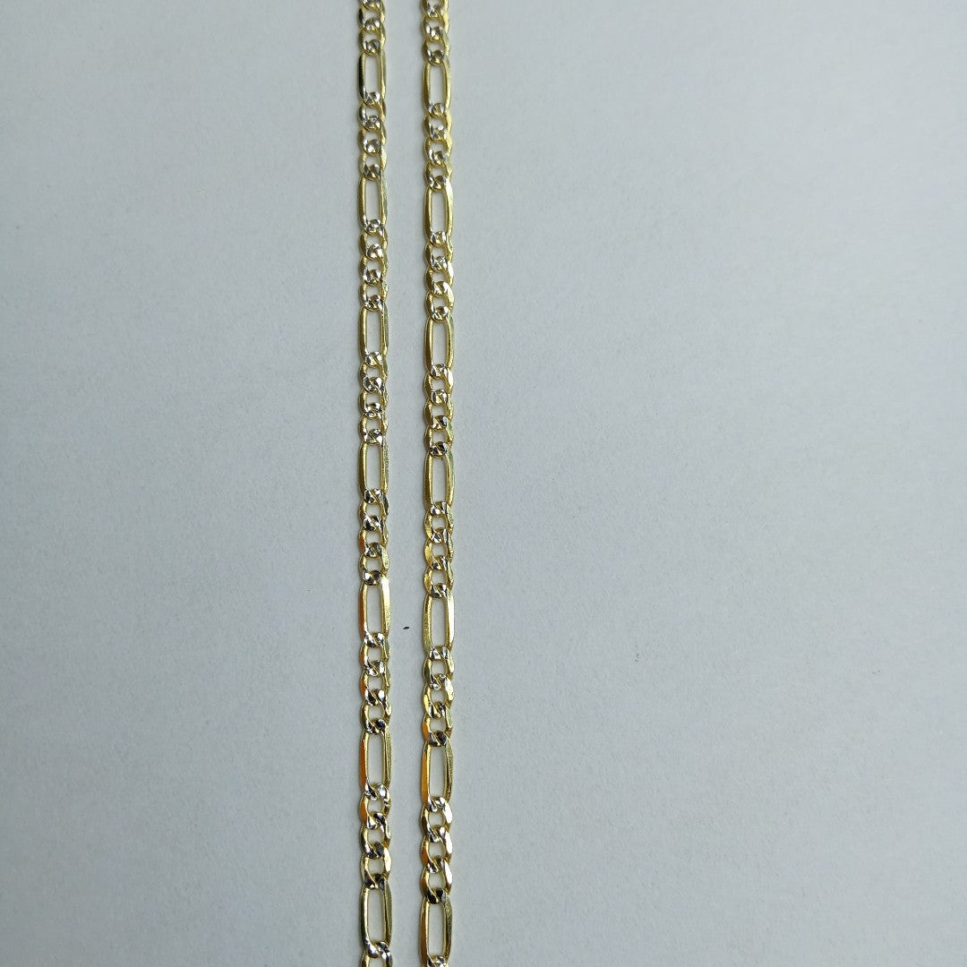CADENAS CARTIER 3*1 DIAMANTADA ORO 14K 3.6 (NUEVO)