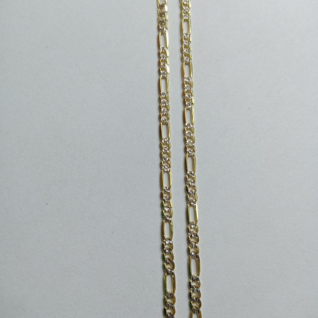 CADENAS CARTIER 3*1 DIAMANTADA ORO 14K 5.4 (NUEVO)