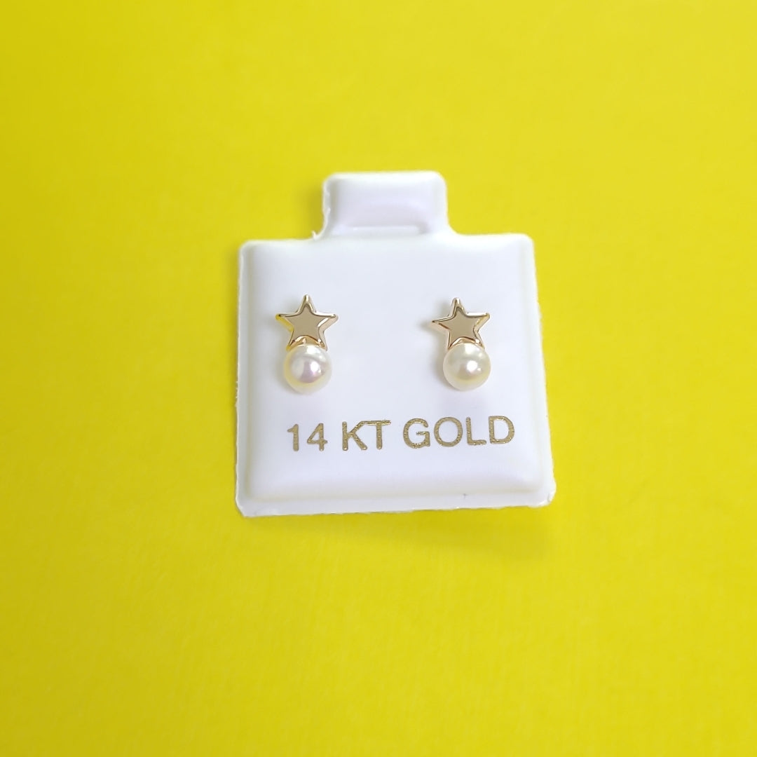 BROQUELES ORO 14K 1 (NUEVO)