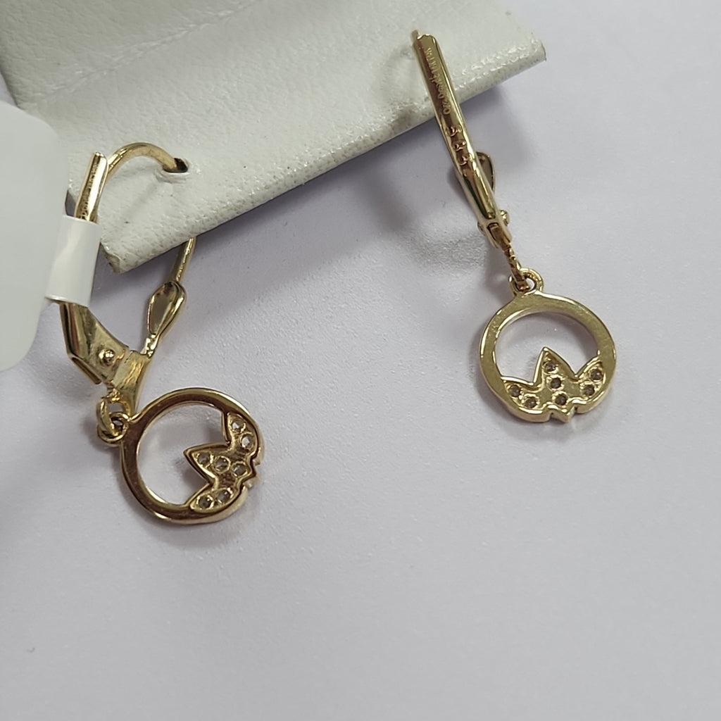 BROQUELES ORO 14K 2 (NUEVO)