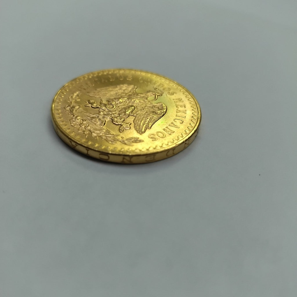 K1 41.6 GRMS - DESC.  0 GRAMOS - 21 K - AVALÚO  73008 * * IDENTIFICACIÓN  MONEDA NOMINATIVA. * MONEDAS PESOS  50 PESOS. (SEMINUEVO)
