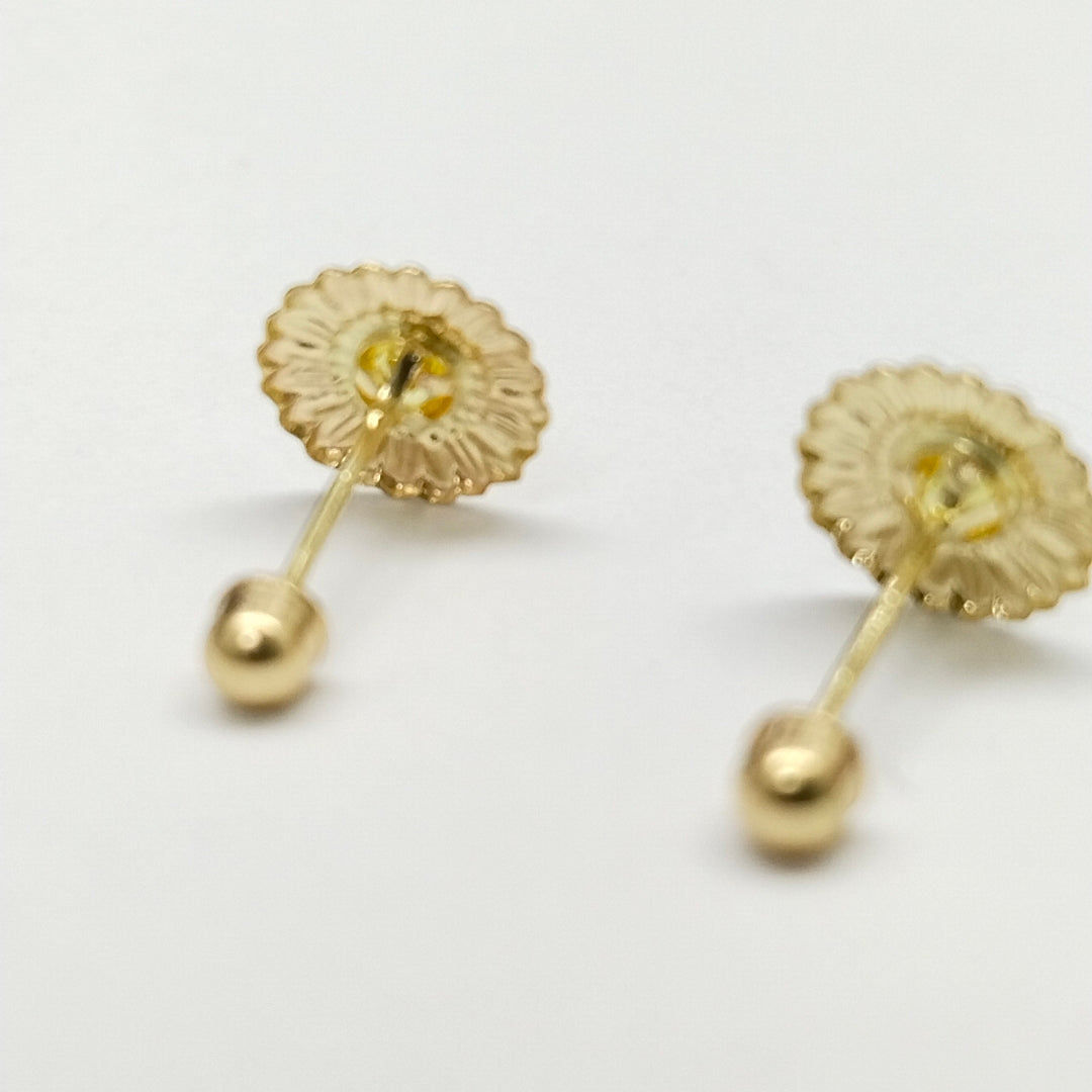 BROQUELES ORO 14K 1 (NUEVO)