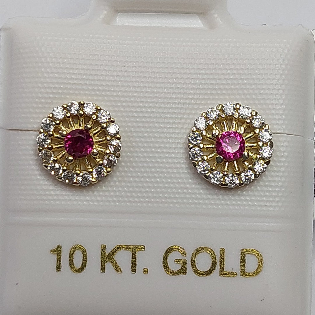 BROQUELES ORO 10K 1 (NUEVO)