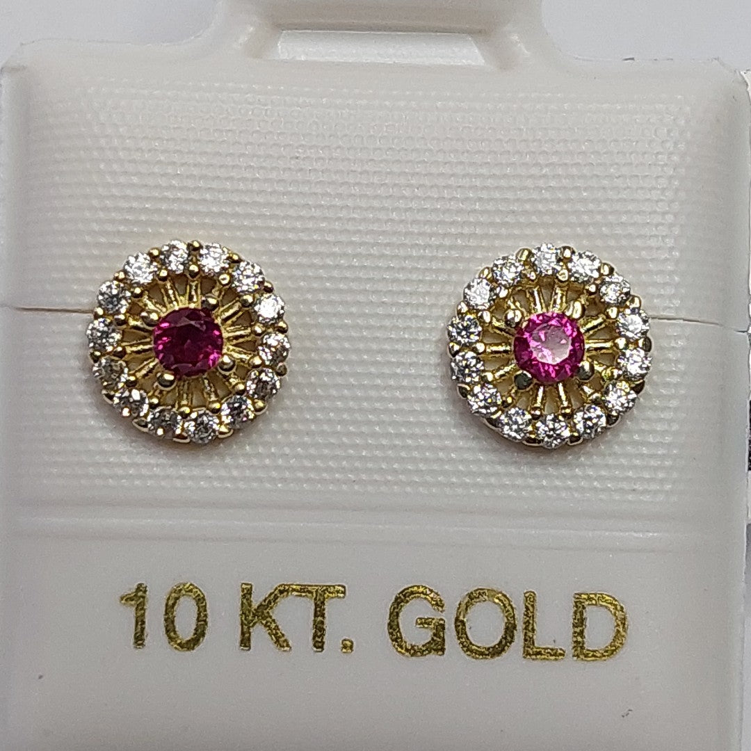 BROQUELES ORO 10K 1 (NUEVO)