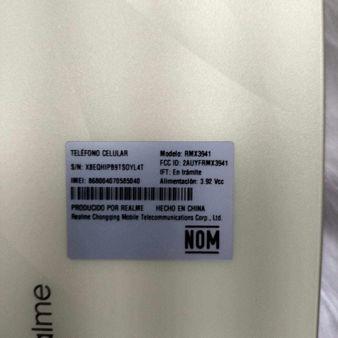 CELULAR REALME C75 RMX3941 (2025) 256 GB 8 GB RAM (SEMINUEVO)