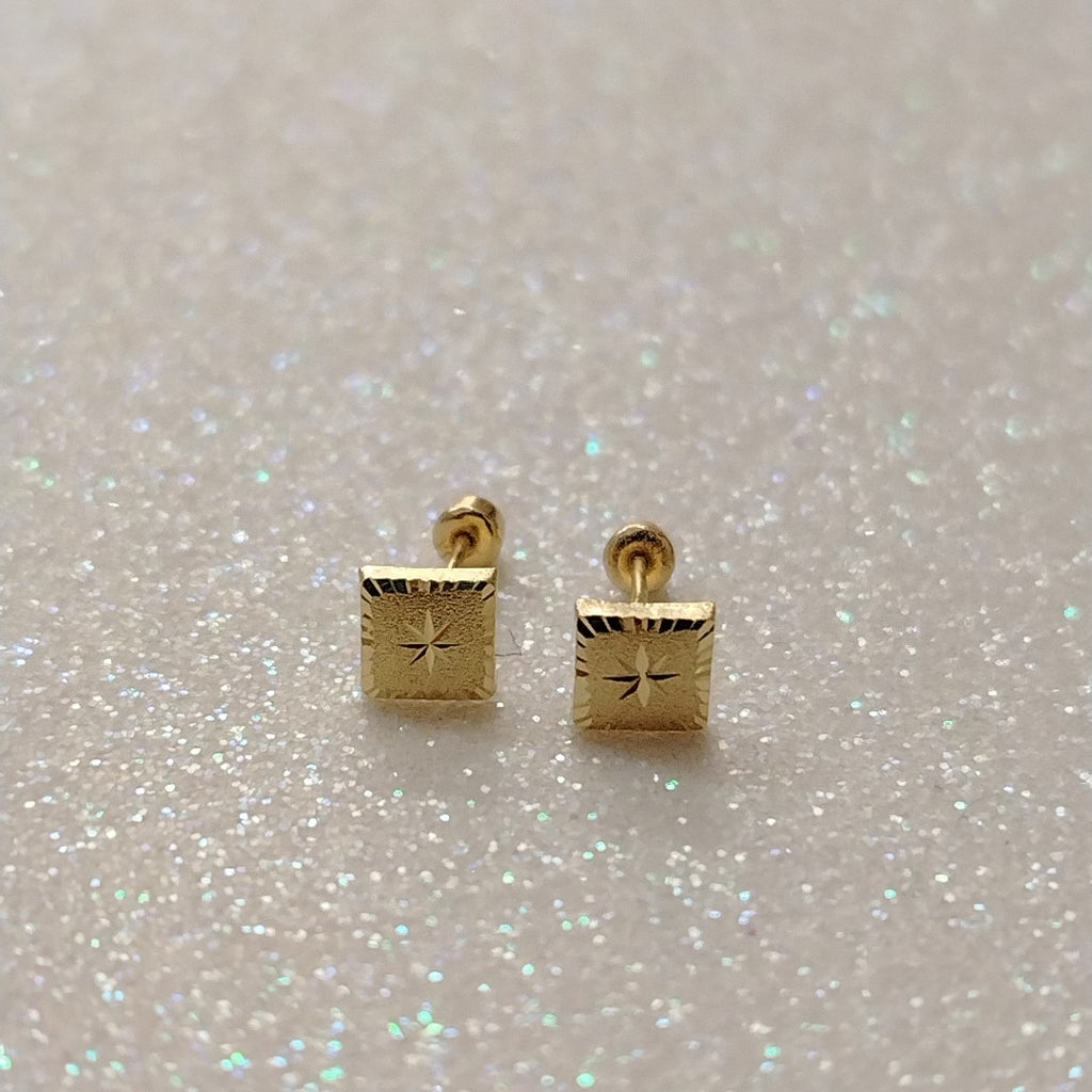 BROQUELES ORO 10K 1 (NUEVO)