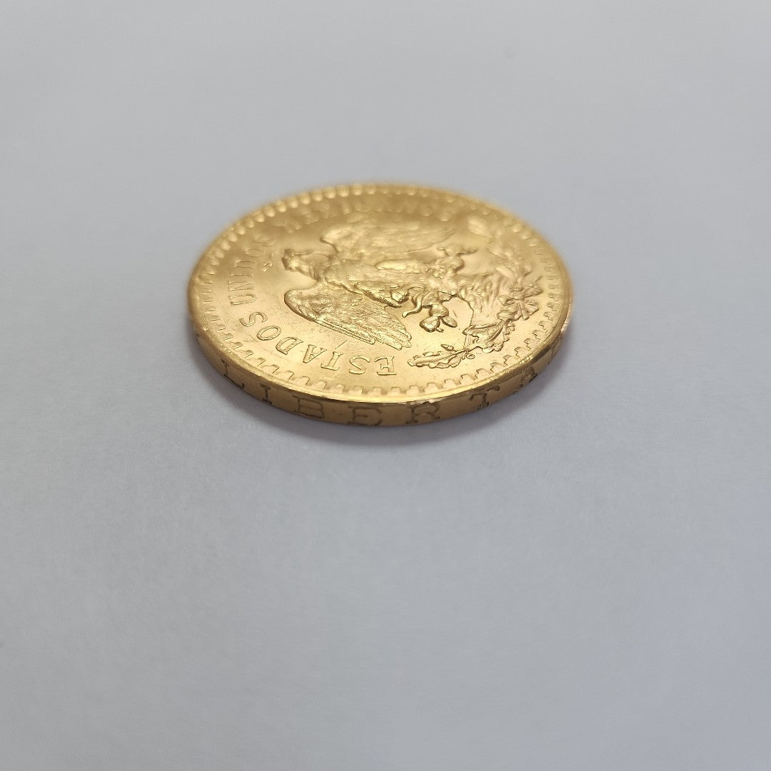 Moneda Centenario Cincuenta Pesos Oro Mexicano 21.6K