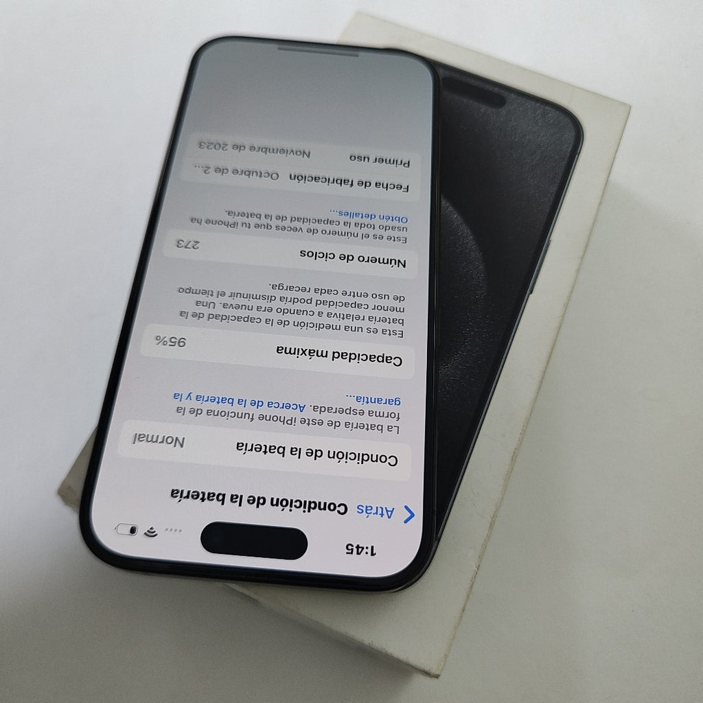 CELULAR APPLE IPHONE 15 PRO A3101 128 GB 8 GB RAM (SEMINUEVO)