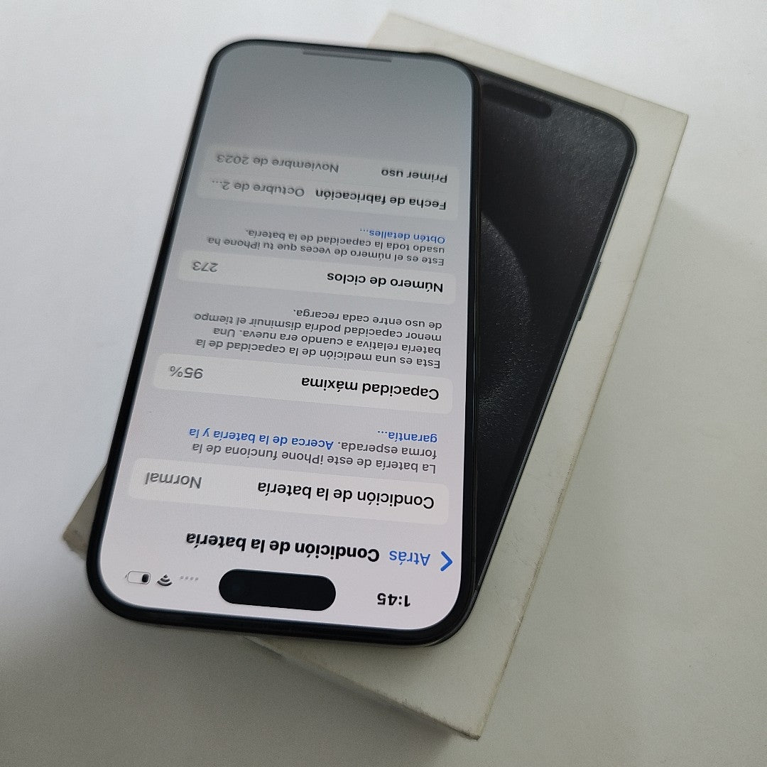 CELULAR APPLE IPHONE 15 PRO A3101 128 GB 8 GB RAM (SEMINUEVO)