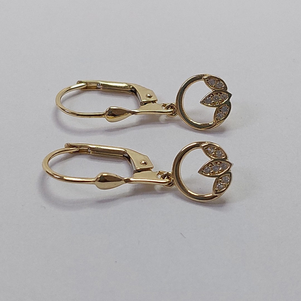 BROQUELES ORO 14K 2 (NUEVO)