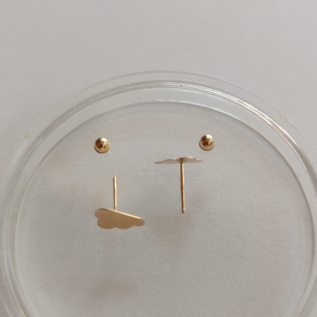 BROQUELES ORO 10K 1 (NUEVO)