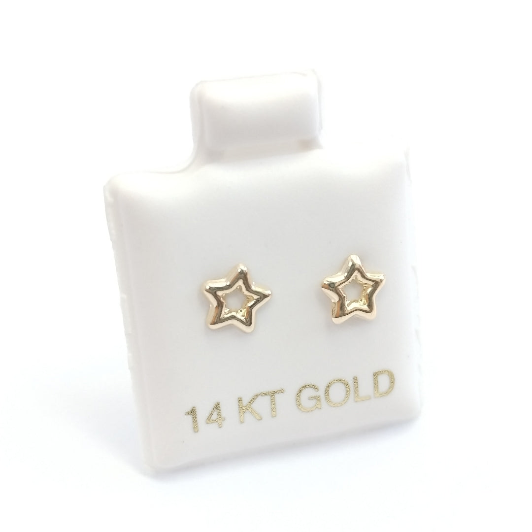 BROQUELES ORO 14K 1 (NUEVO)
