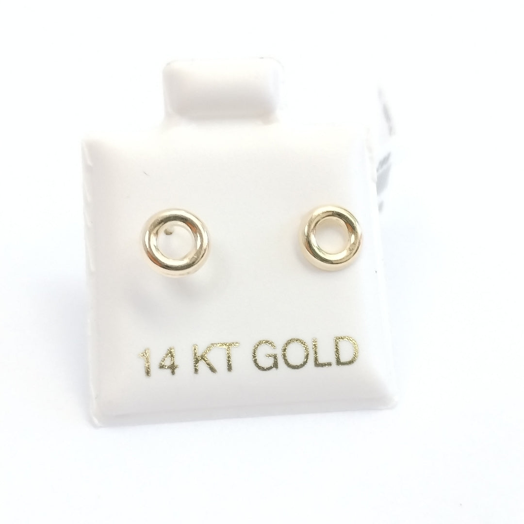 BROQUELES ORO 14K 1 (NUEVO)