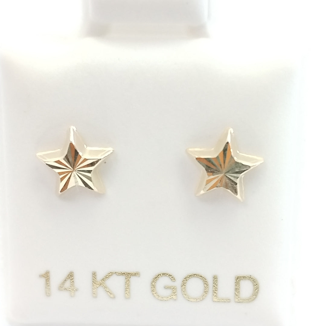 BROQUELES ORO 14K 1 (NUEVO)