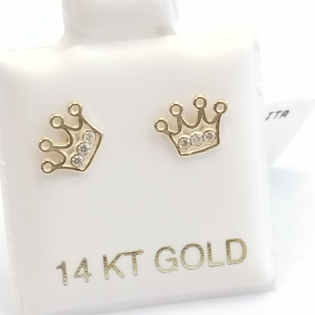 BROQUELES ORO 14K 1 (NUEVO)
