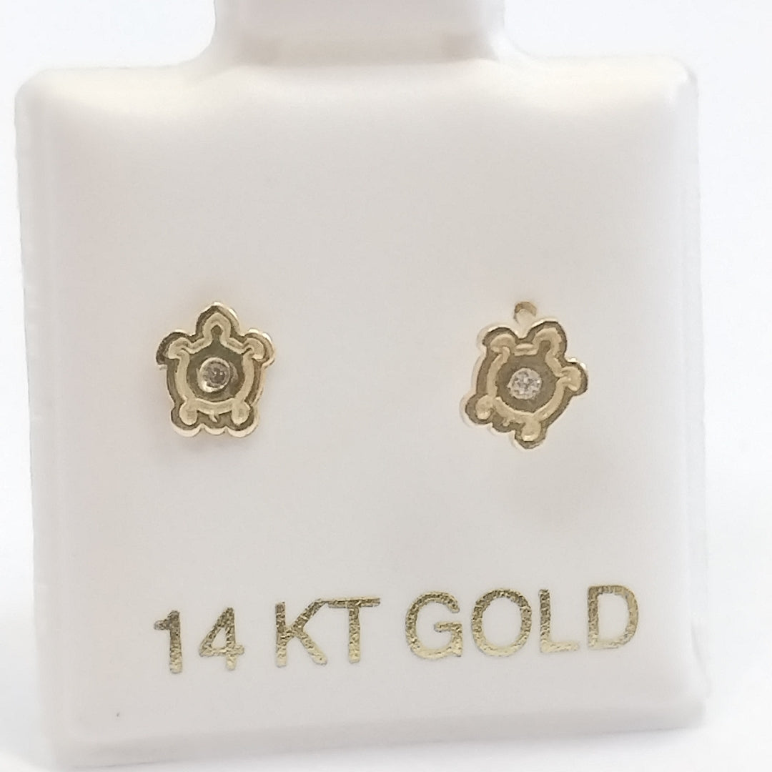 BROQUELES ORO 14K 1 (NUEVO)