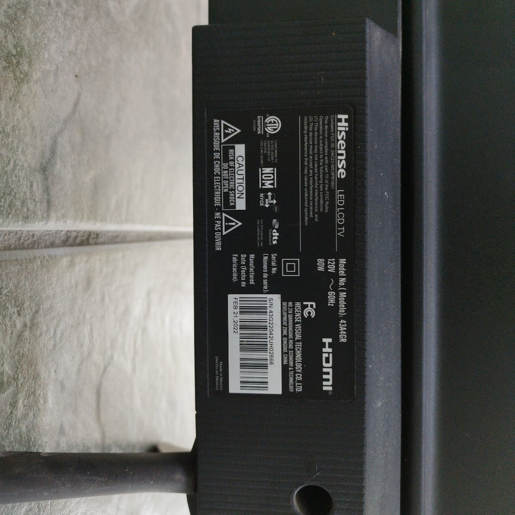 PANTALLA HISENSE 43A4GR (2022) 43" LED FULL HD (SEMINUEVO)
