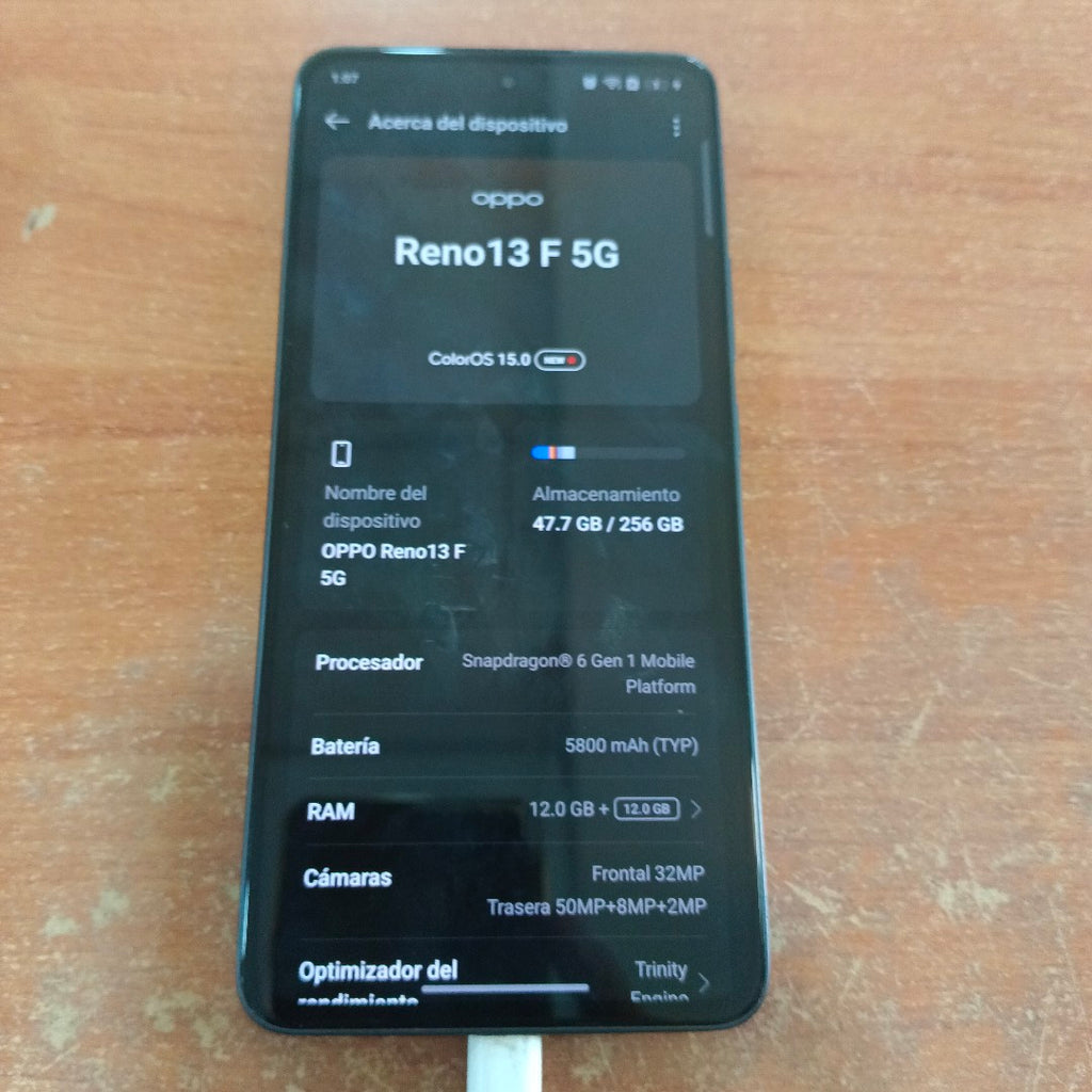 CELULAR OPPO  RENO 13F 5G CPH2699 (2025) 256 GB 12 GB RAM (SEMINUEVO)