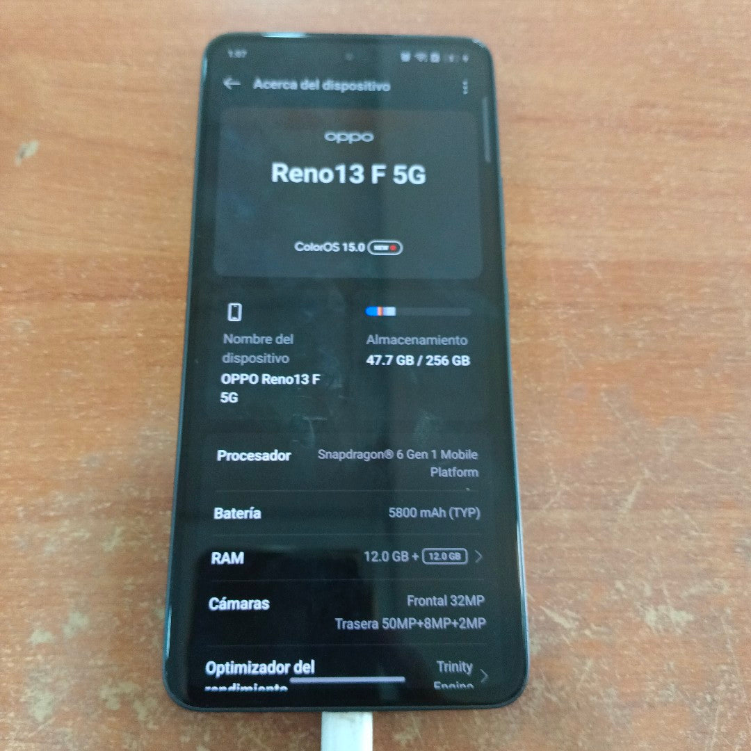 CELULAR OPPO  RENO 13F 5G CPH2699 (2025) 256 GB 12 GB RAM (SEMINUEVO)
