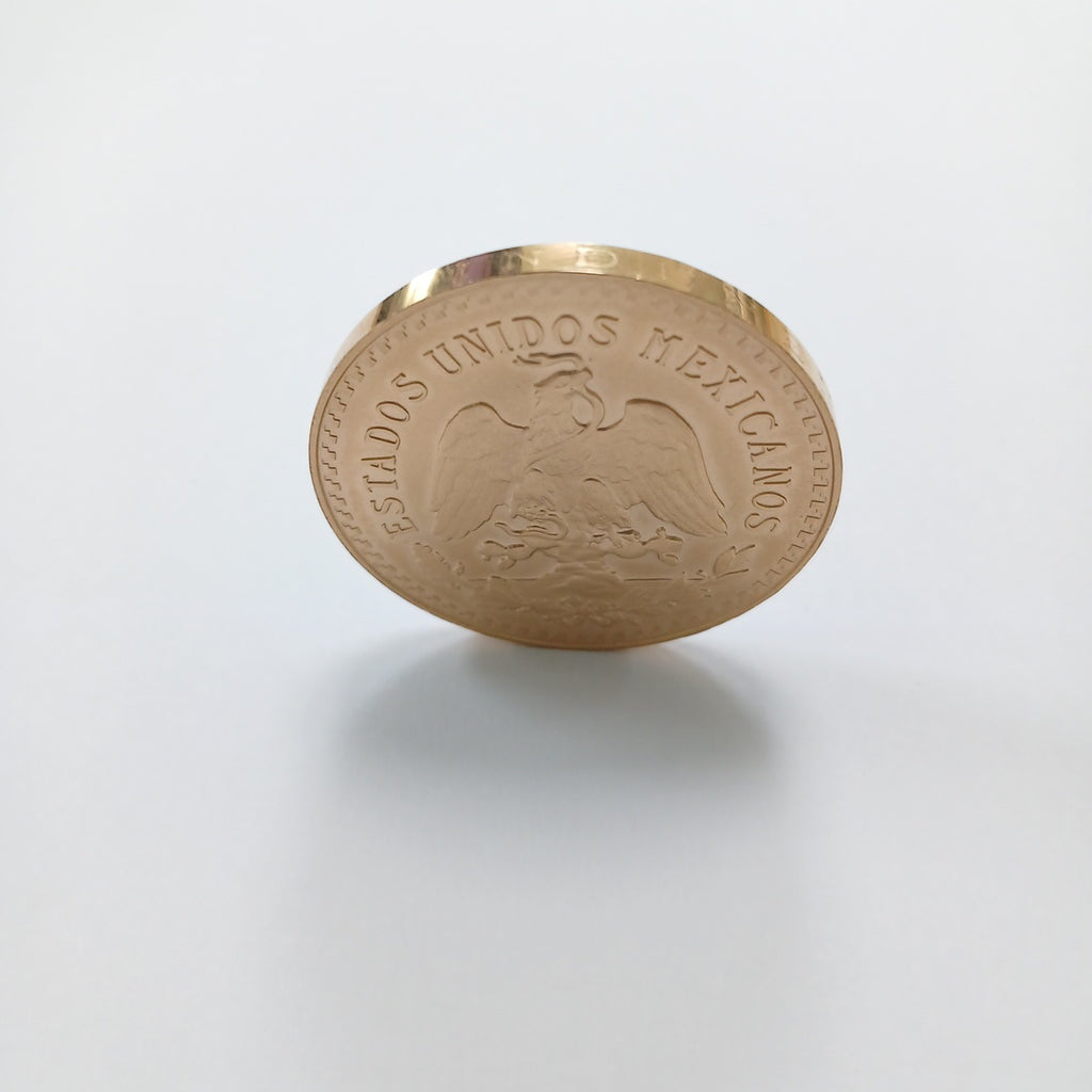 K1 41,60 GRMS - DTO. 0,00 GRMS - 21 K - AVALÚO 73008,00 * IDENTIFICACIÓN  MONEDA NOMINATIVA * MONEDAS PESOS  50 PESOS (SEMINUEVO)