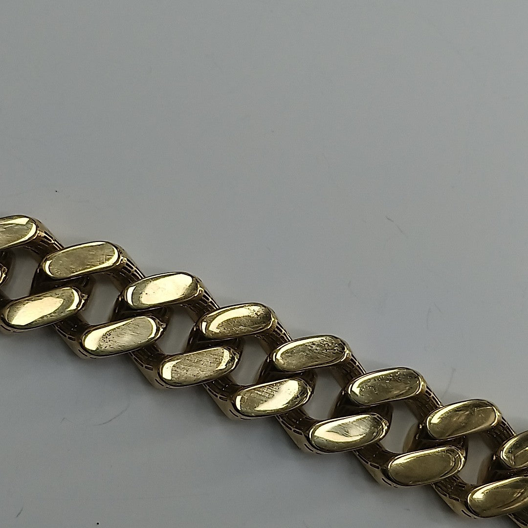 PULSERA CABALLERO MONACO ORO 10K 24 (NUEVO)