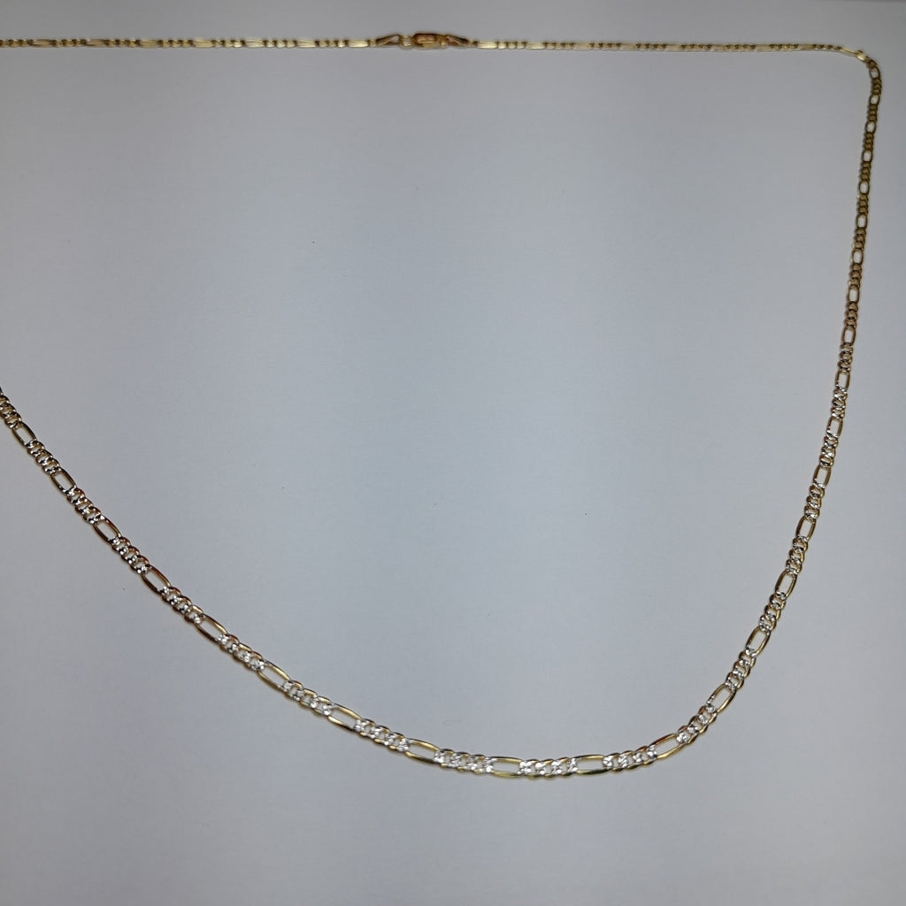 CADENAS CARTIER 3*1 DIAMANTADA ORO 14K 5.5 (NUEVO)