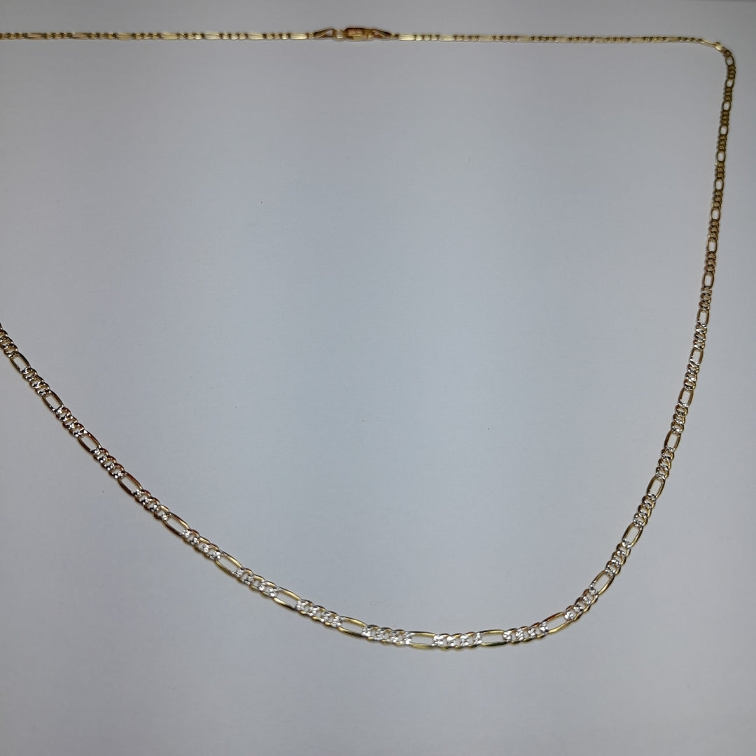 CADENAS CARTIER 3*1 DIAMANTADA ORO 14K 5.5 (NUEVO)