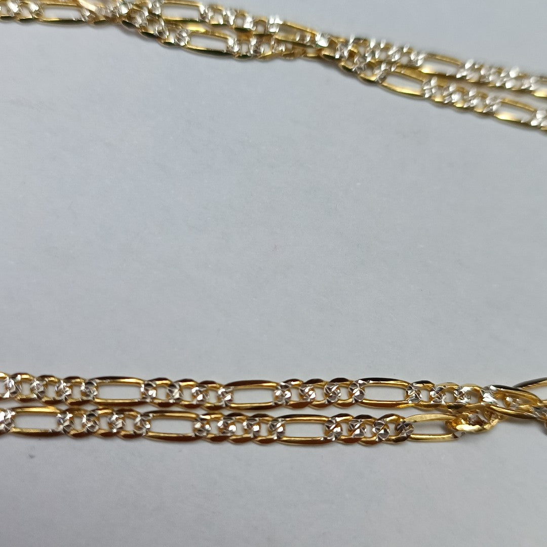 CADENAS CARTIER 3*1 DIAMANTADA ORO 14K 5 (NUEVO)