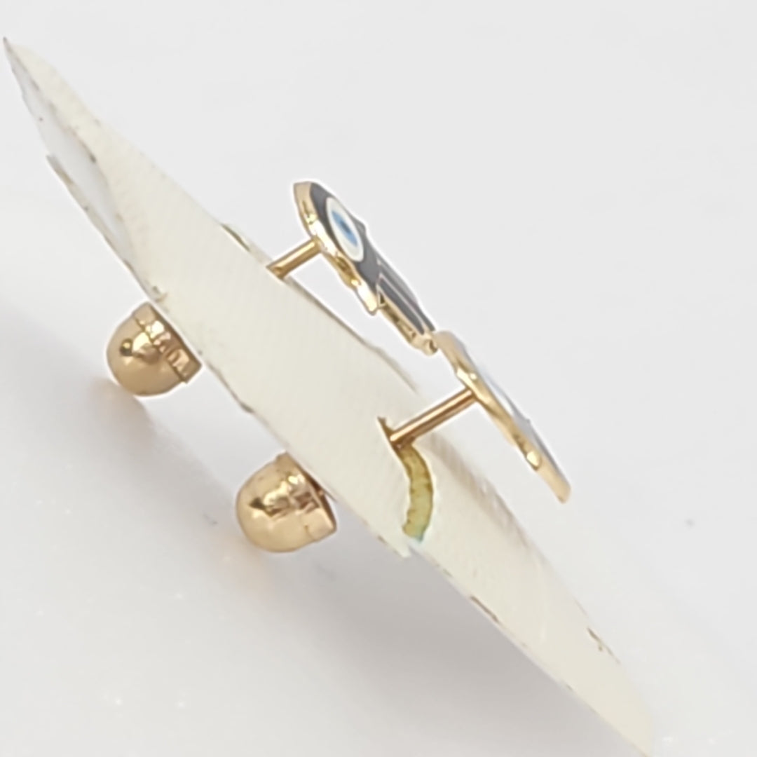 BROQUELES ORO 14K 1 (NUEVO)
