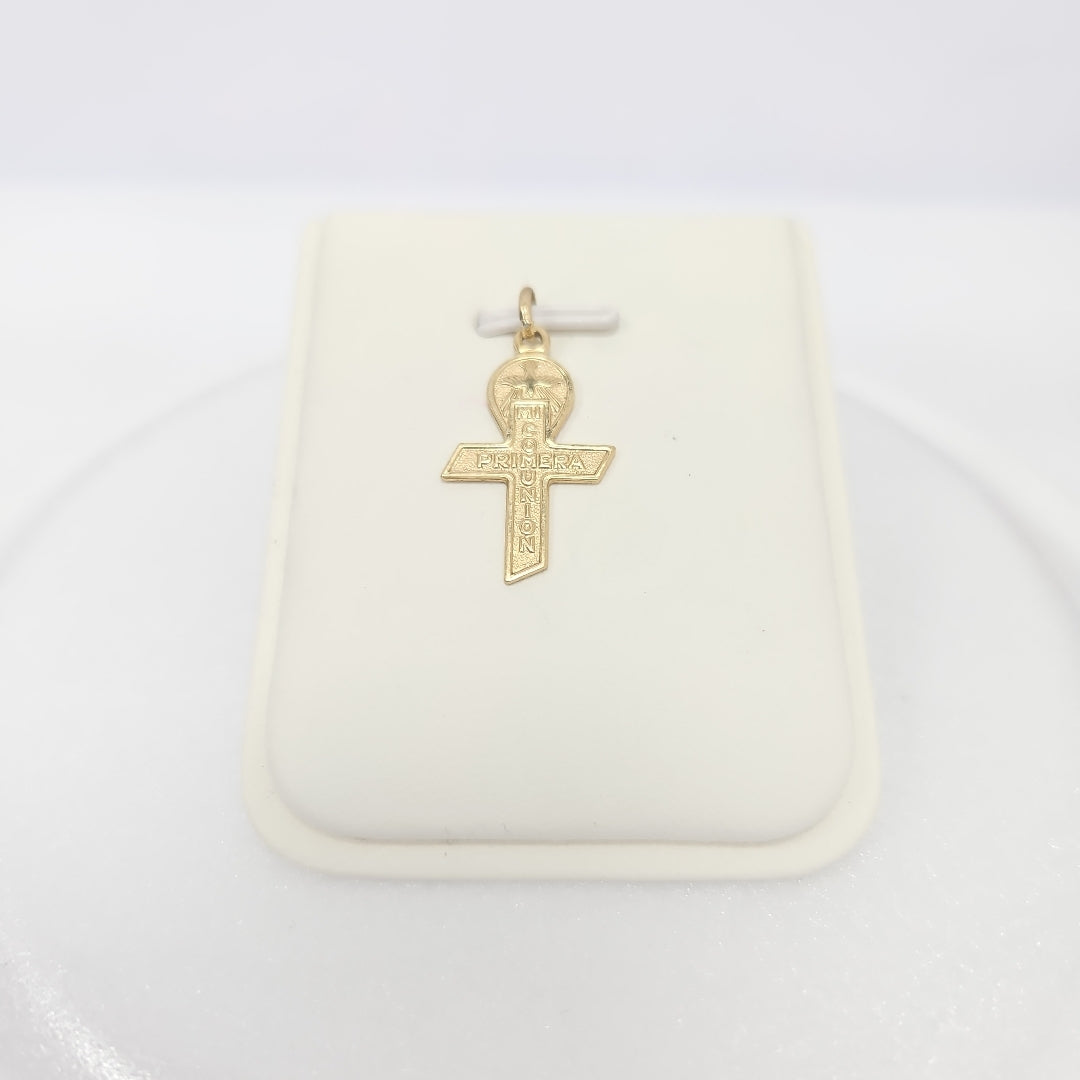 10221REL00000B1128 FRD23 CRUZ DE PRIMERA COMUNIÓN ORO 14K 1.3GRS (NUEVO)