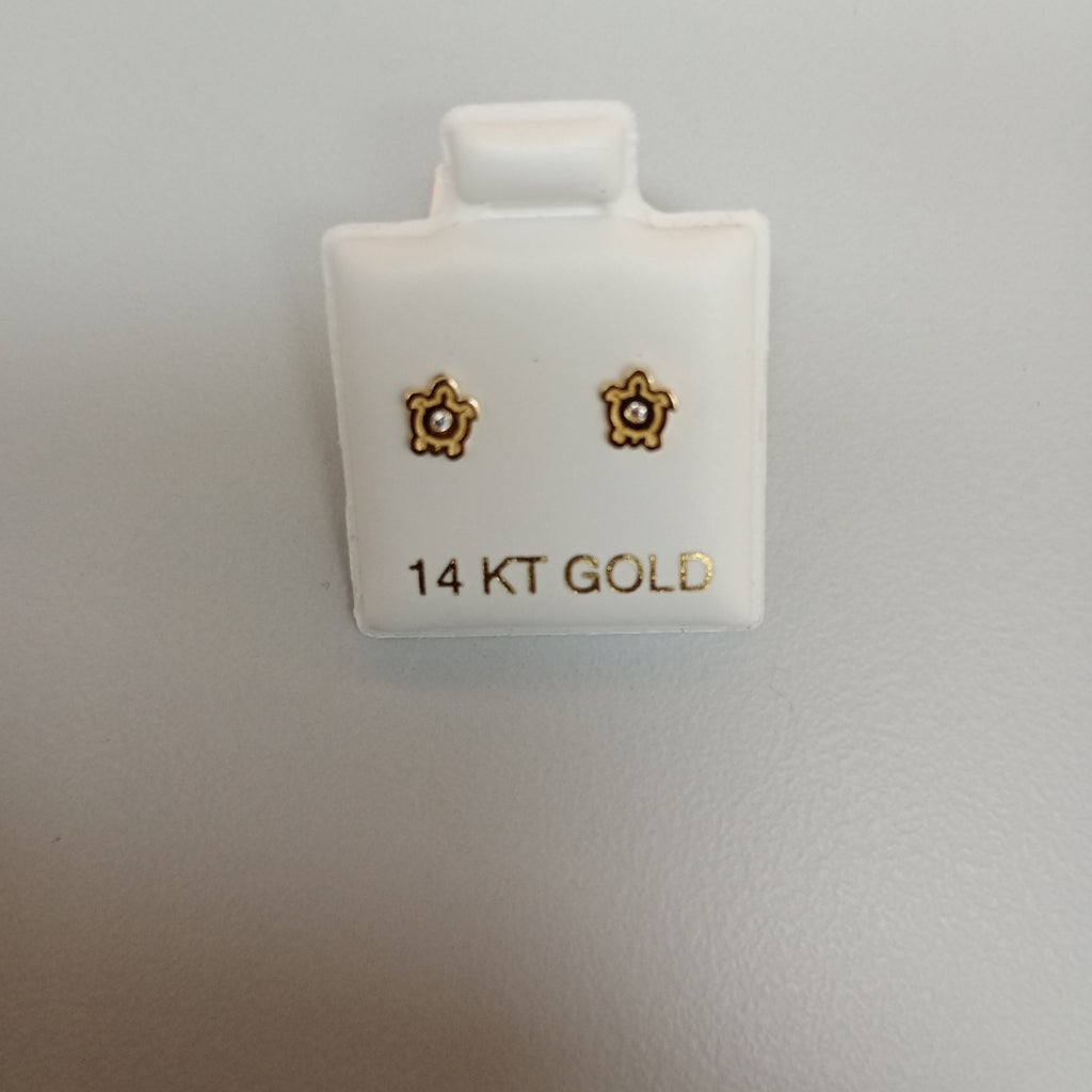 BROQUELES ORO 14K 1 (NUEVO)