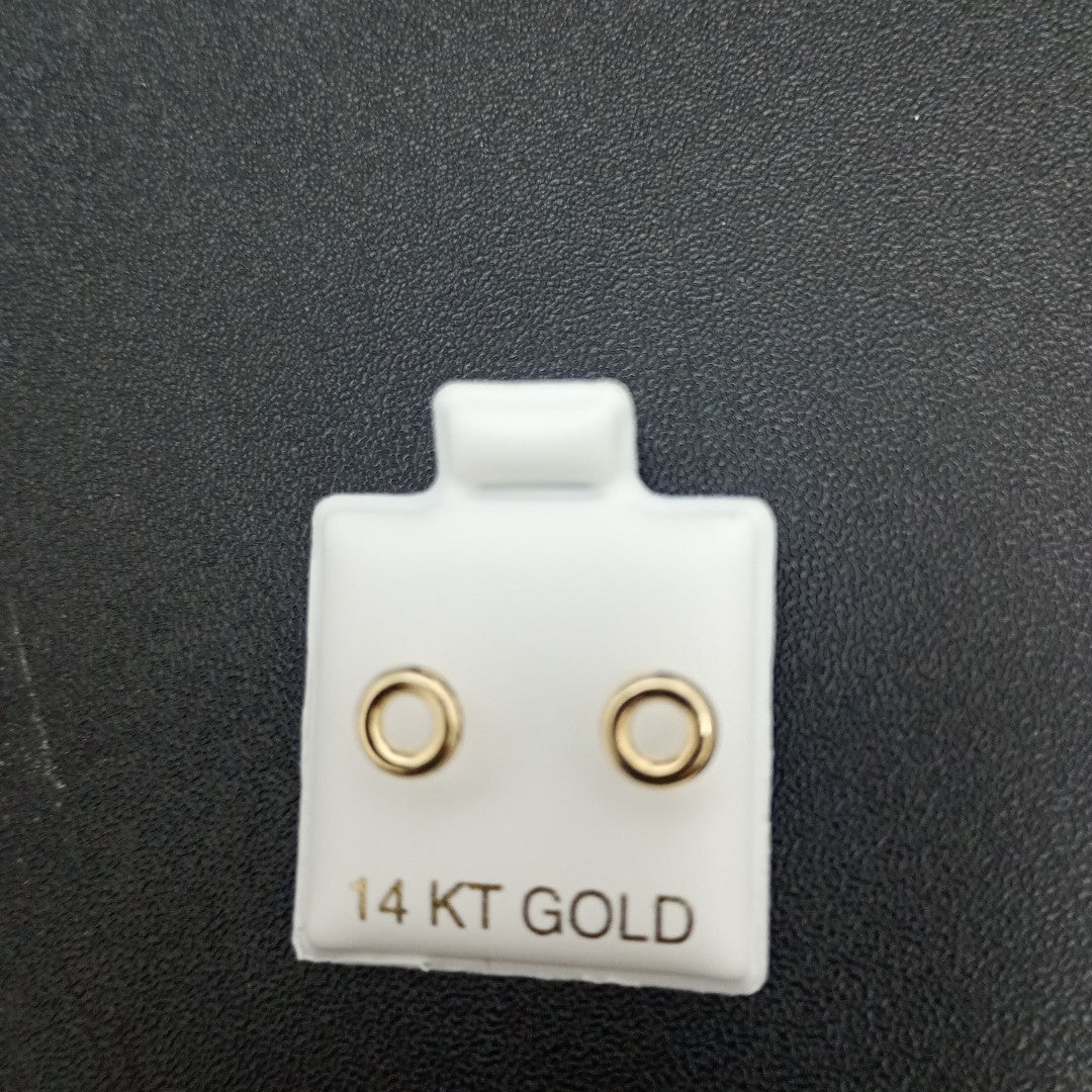 BROQUELES ORO 14K 1 (NUEVO)