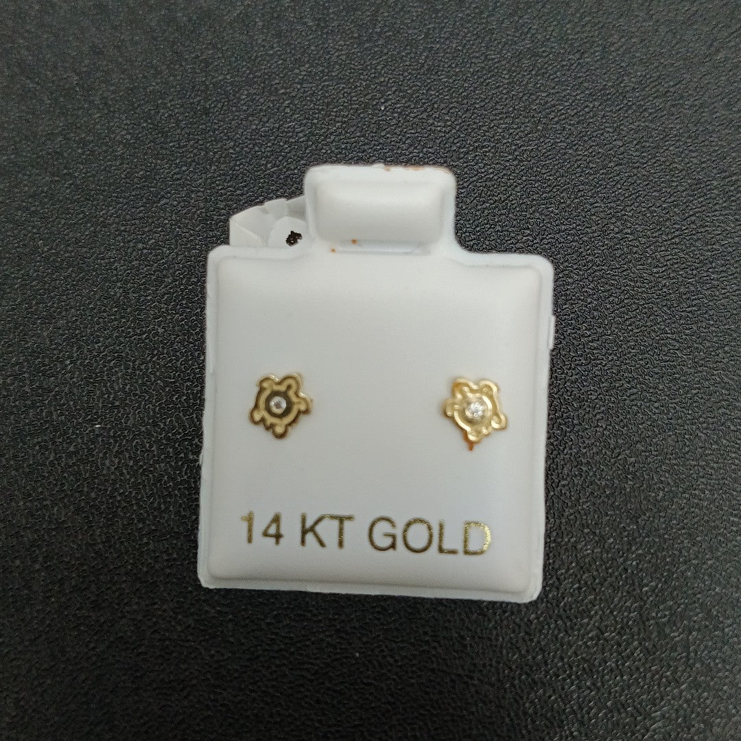 BROQUELES ORO 14K 1 (NUEVO)