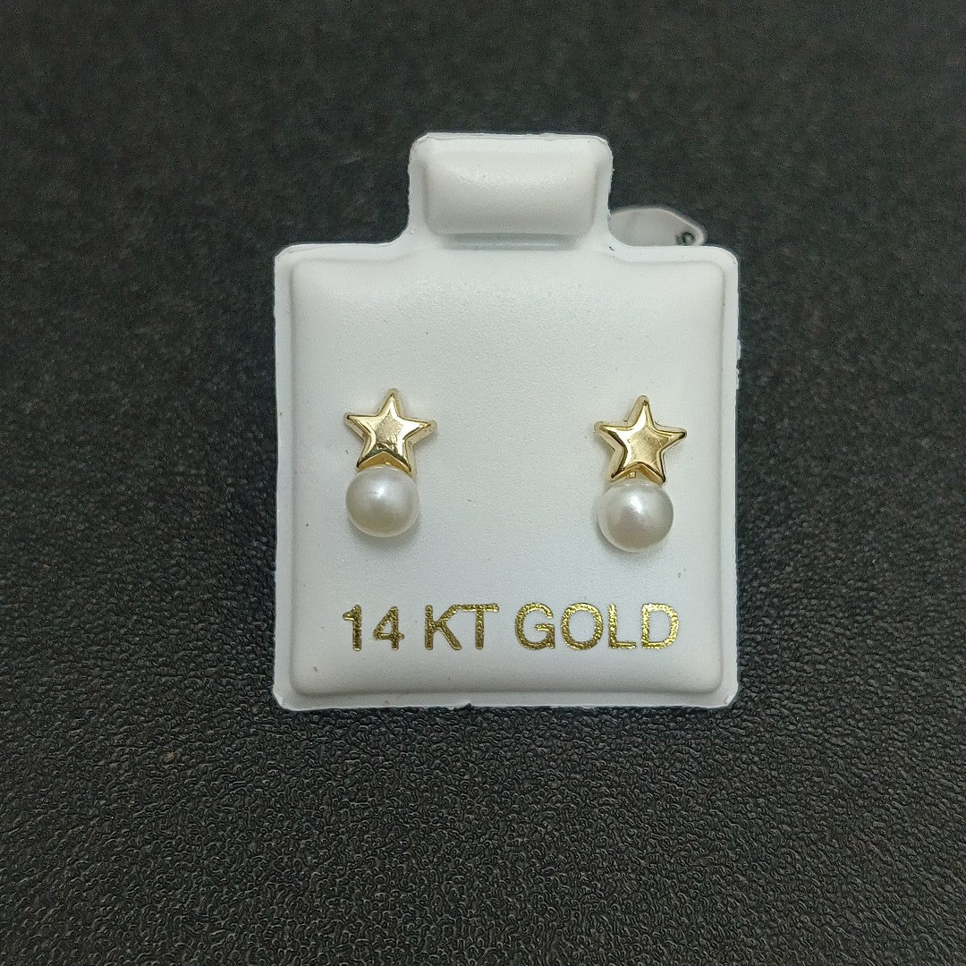 BROQUELES ORO 14K 1 (NUEVO)