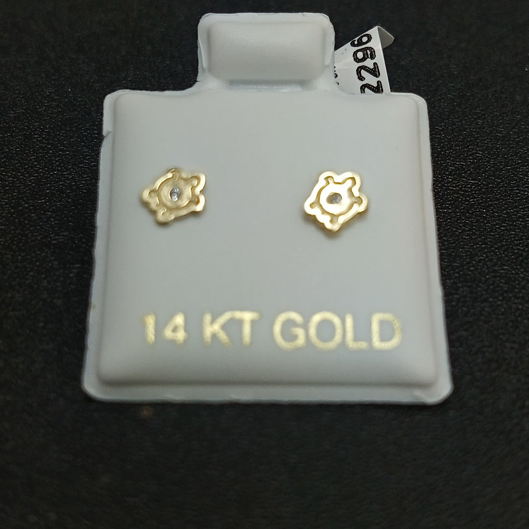 BROQUELES ORO 14K 1 (NUEVO)