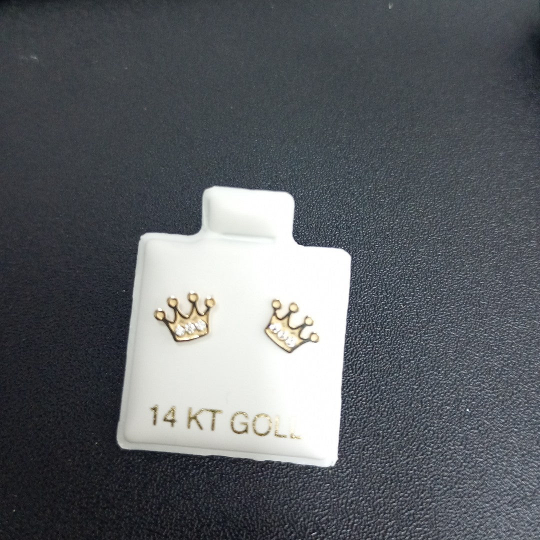 BROQUELES ORO 14K 1 (NUEVO)