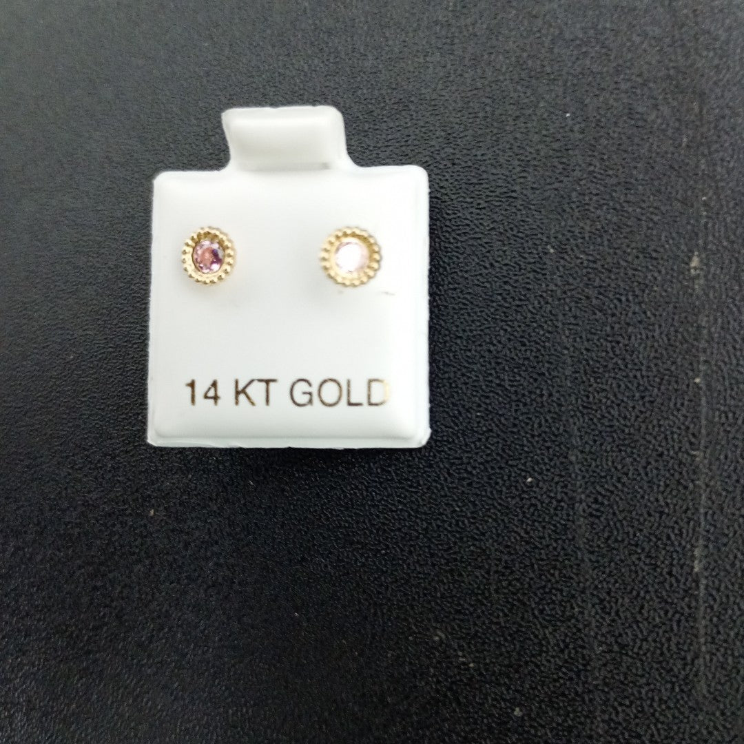 BROQUELES ORO 14K 1 (NUEVO)